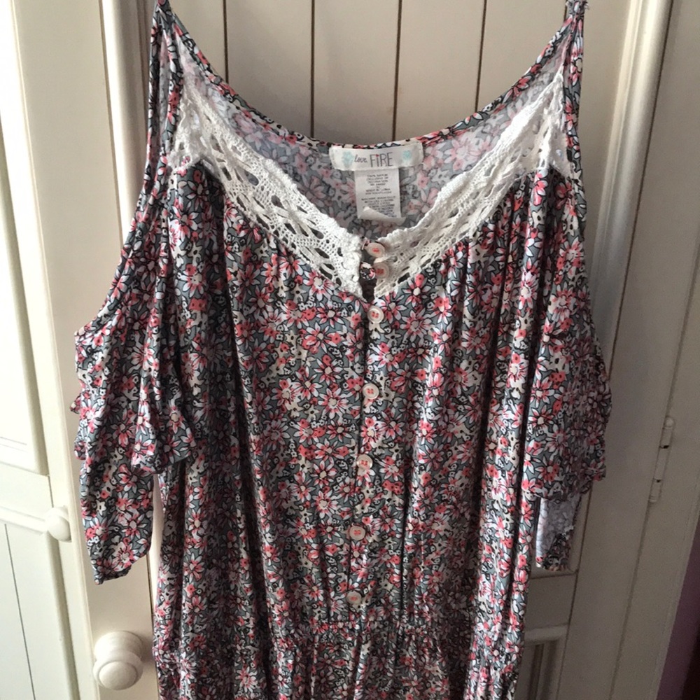 love, Fire floral dress